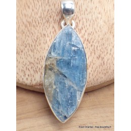Pendentif Cyanite bleue paraiba brute marquise Pendentifs pierres naturelles LAM21