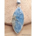 Pendentif Cyanite bleue paraiba brute marquise Pendentifs pierres naturelles LAM21