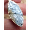 Pendentif Cyanite bleue paraiba brute marquise Pendentifs pierres naturelles LAM21
