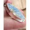 Pendentif Cyanite bleue paraiba brute marquise Pendentifs pierres naturelles LAM21