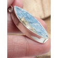 Pendentif Cyanite bleue paraiba brute marquise Pendentifs pierres naturelles LAM21