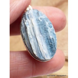 Pendentif Cyanite bleue paraiba brute oval Bijoux en Cyanite Bleue LAM21.1