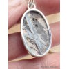 Pendentif Cyanite bleue paraiba brute oval Pendentifs pierres naturelles LAM21.1