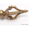 Dorje vajra tibétain 4 branches bout pointu Cloches et dorjé tibétains ref12.22-a