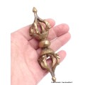 Dorje vajra tibétain 4 branches bout pointu Cloches et dorjé tibétains ref12.22-a