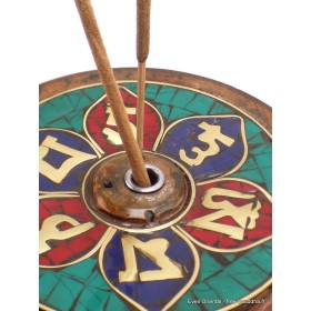 Porte encens tibétain mantra en bois Brûleurs et porte-encens PET50