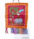 Décoration bouddhiste Quatre amis bordeau Tentures tibétaines Bouddha QUAT3