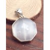 Bijou Sélénite pendentif hexagonal Pendentifs pierres naturelles LAM25.3