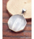 Bijou Sélénite pendentif hexagonal Pendentifs pierres naturelles LAM25.3