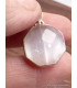 Bijou Sélénite pendentif hexagonal Pendentifs pierres naturelles LAM25.3