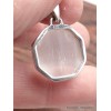 Bijou Sélénite pendentif hexagonal Pendentifs pierres naturelles LAM25.3