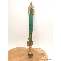 Epée de Manjushri sertie de pierres Objets rituels bouddhistes MJ1