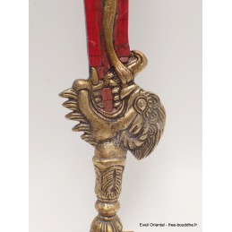 Epée de Manjushri sertie de pierres Objets rituels bouddhistes MJ1