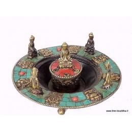 Porte-encens tibétain 5 Bouddhas Encens tibétains, accessoires ref 3032.10