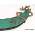 Epée de Manjushri courbe sertie de pierres - Objets rituels bouddhistes