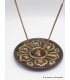 Porte encens tibétain mantra en terre cuite Brûleurs et porte-encens PET55