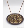 Porte encens tibétain mantra en terre cuite Brûleurs et porte-encens PET55