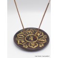 Porte encens tibétain mantra en terre cuite Brûleurs et porte-encens PET55