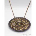 Porte encens tibétain mantra en terre cuite - Porte-encens tibétains