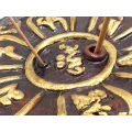Porte encens tibétain mantra en terre cuite - Porte-encens tibétains