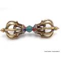 Dordjé vajra bouddhiste 8 branches pierres naturelles - Objets rituels bouddhistes
