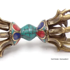 Dordjé vajra bouddhiste 8 branches pierres naturelles - Objets rituels bouddhistes
