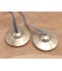 Tingshas tibétaines qualité supérieure 4,8 cm Tingsha tibétaine cymbales TQSPM