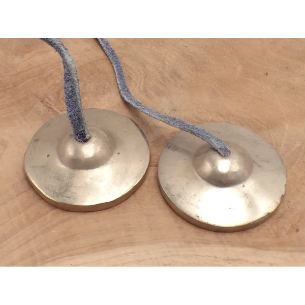 Tingshas tibétaines qualité supérieure 4,8 cm - Tingsha tibétaine cymbales