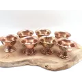 Lot de 7 Bols d'offrandes bouddhistes sur pied - Bols d'offrandes bouddhistes