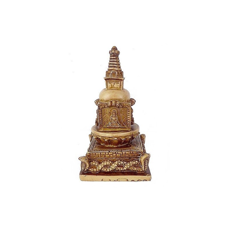 Stupa bouddhiste en résine naturelle Objets rituels bouddhistes STUPAN3