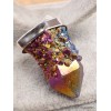 Pendentif argent Quartz Spirit et titane Pendentifs pierres naturelles LAM29