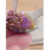 Pendentif argent Quartz Spirit et titane Pendentifs pierres naturelles LAM29