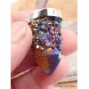 Pendentif argent Quartz Spirit et titane Pendentifs pierres naturelles LAM29