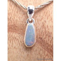 Pendentif véritable Opale Australienne bleue Bijoux en Opale Australienne PU67.3
