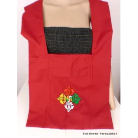 Sac de moine bouddhiste rouge Dordjé - Sacs tibétains et indiens