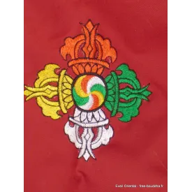 Sac de moine bouddhiste rouge Dordjé - Sacs tibétains et indiens