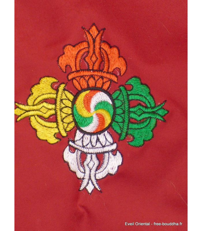 Sac de moine bouddhiste rouge Dordjé Sacs tibétains et indiens sac MO9