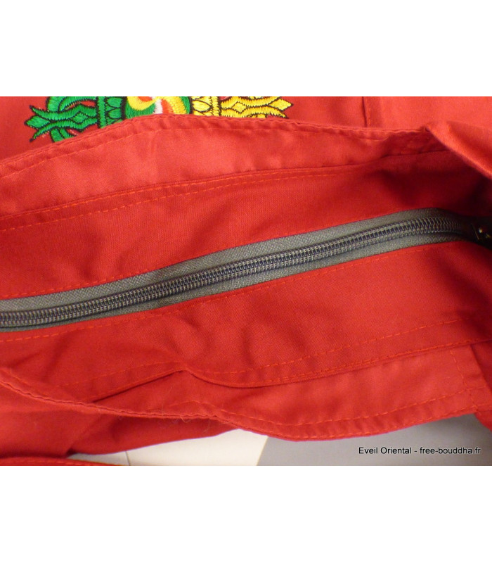 Sac de moine bouddhiste rouge Dordjé Sacs tibétains et indiens sac MO9