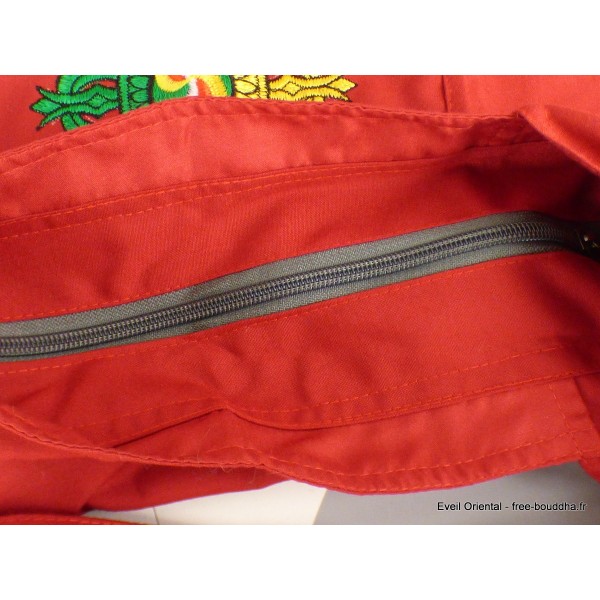 Sac de moine bouddhiste rouge Dordjé Sacs tibétains et indiens sac MO9