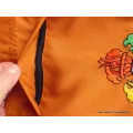 Sac de moine bouddhiste safran Roue du Dharma - Sacs tibétains et indiens