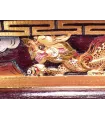 Gros porte-encens tibétain en bois Dragons - Porte-encens tibétains