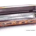Gros porte-encens tibétain en bois Mantra de Chenrezi - Porte-encens tibétains