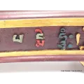 Gros porte-encens tibétain en bois Mantra de Chenrezi - Porte-encens tibétains