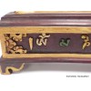 Gros porte-encens tibétain en bois Mantra de Chenrezi Brûleurs et porte-encens PEBD3