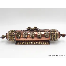 Brûleur d'encens tibétain en cuivre Dordjé - Porte-encens tibétains