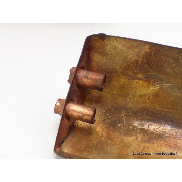 Brûleur d'encens tibétain en cuivre Dordjé Brûleurs et porte-encens BETD1