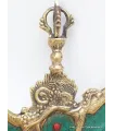 Kartika tibétain (drigug) laiton serti de pierres - Kartika Tibétain Bouddhiste