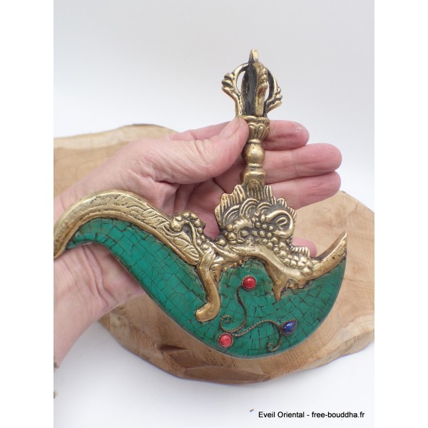Kartika tibétain (drigug) laiton serti de pierres Kartika Tibétain Bouddhiste KD4
