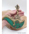 Kartika tibétain (drigug) laiton serti de pierres - Kartika Tibétain Bouddhiste