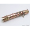 Porte encens tibétain cylindrique orné du Bouddha Brûleurs et porte-encens PEC1